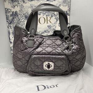 Dior Gray Quilted Women's Bag